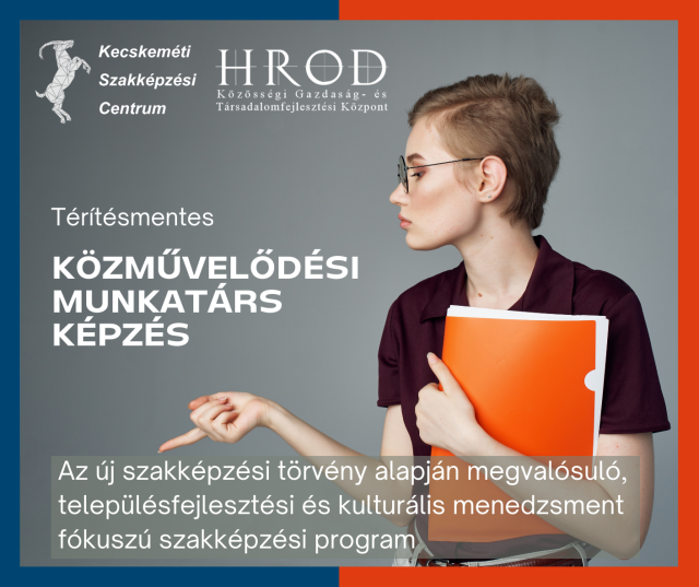 Közművelődési munkatárs képzés
